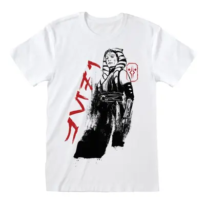 Star Wars Ahsoka - Ink Text T-Shirt weiß in