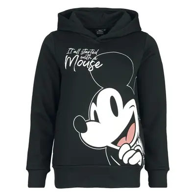 Micky Maus Mickey Mouse - It all started with a mouse Kapuzenpullover schwarz in