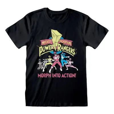 Power Rangers Morph Into Action T-Shirt schwarz in