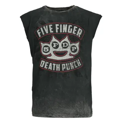 Five Finger Death Punch Logo Tank-Top grau in