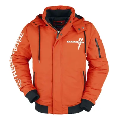 Rammstein Winterjacke Winterjacke orange schwarz in