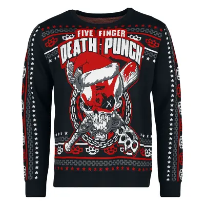 Five Finger Death Punch Holiday Sweater 2024 Weihnachtspullover multicolor in