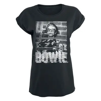 David Bowie Glitchy T-Shirt schwarz in