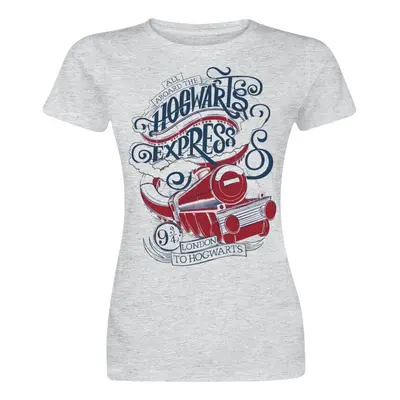 Harry Potter All Aboard The Hogwarts Express T-Shirt heather grey in