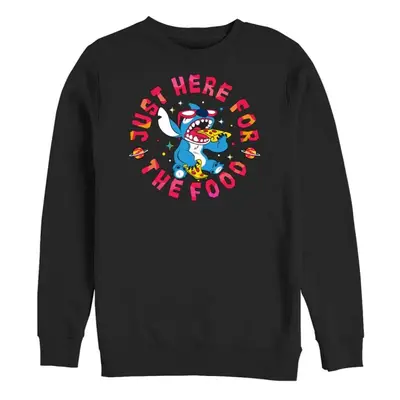 Lilo & Stitch Stitch Pizza Sweatshirt schwarz in