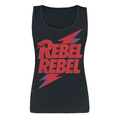 David Bowie Rebel Rebel Top schwarz in