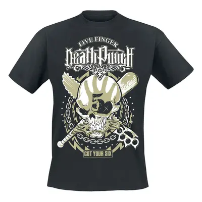 Five Finger Death Punch Got Your Six Bootleg T-Shirt schwarz in