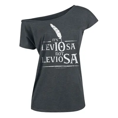 Harry Potter Leviosa T-Shirt dunkelgrau meliert in