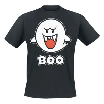 Super Mario Boo T-Shirt schwarz in