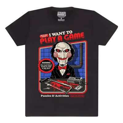 Steven Rhodes Steven Rhodes x Saw I Want To Play A Game T-Shirt schwarz in