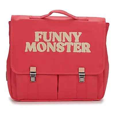 Jojo Factory Schultasche CARTABLE UNIE PINK FUNNY MONSTER