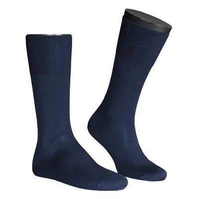 Falke Herren Socken blau Seide unifarben