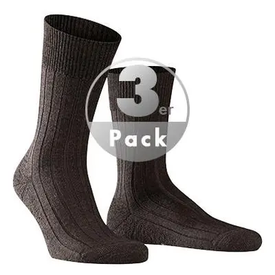 Falke Herren Socken braun Schurwolle unifarben