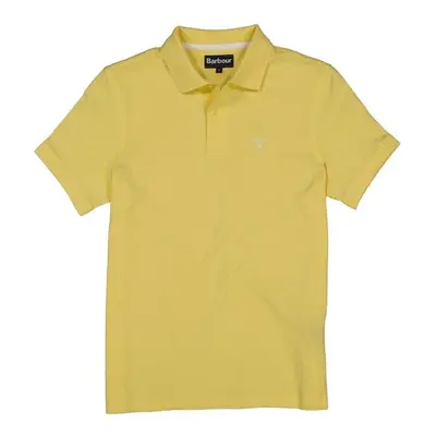 Barbour Herren Polo-Shirt gelb Baumwoll-Piqué