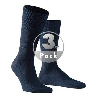 Falke Herren Socken blau Merinowolle unifarben