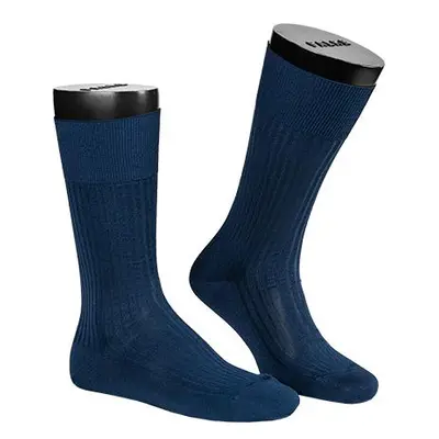 Falke Herren Socken blau Baumwolle unifarben