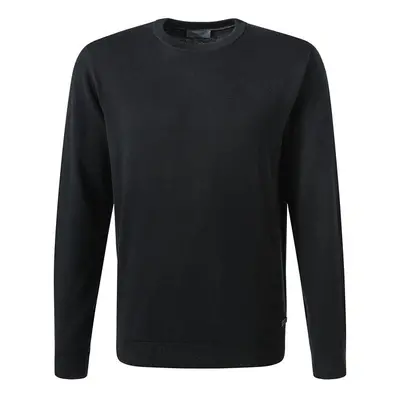 Pierre Cardin Herren Pullover schwarz Baumwolle unifarben