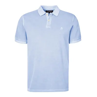 Marc O'Polo Herren Polo-Shirt blau Baumwoll-Piqué