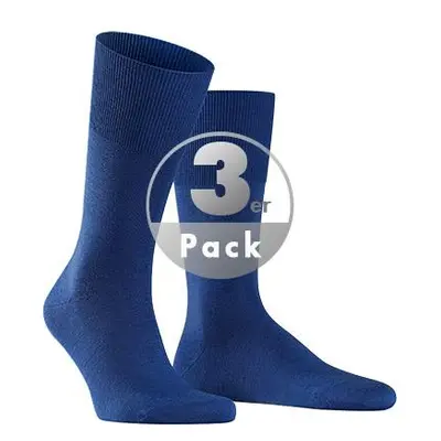 Falke Herren Socken blau Merinowolle unifarben