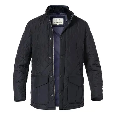 Barbour Herren Steppjacke blau Mikrofaser unifarben