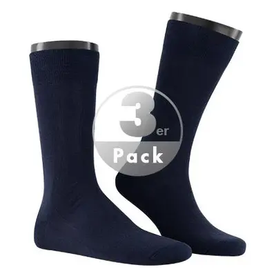 KUNERT Men Herren Socken blau Baumwolle unifarben