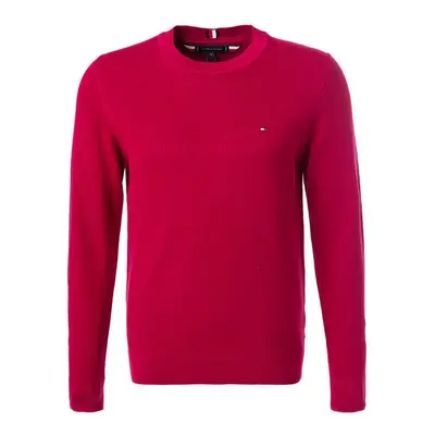 Tommy Hilfiger Herren Pullover rot Baumwolle unifarben