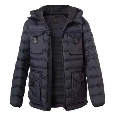 PEUTEREY Herren Daunenjacke blau Mikrofaser unifarben