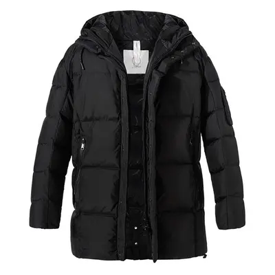 BOGNER Herren Daunenjacke schwarz Mikrofaser unifarben