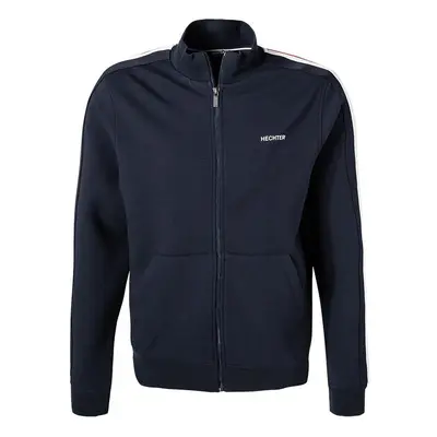 HECHTER PARIS Herren Sweatjacke blau Baumwolle unifarben