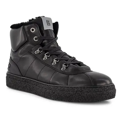 BOGNER Herren Schnürschuhe schwarz Glattleder