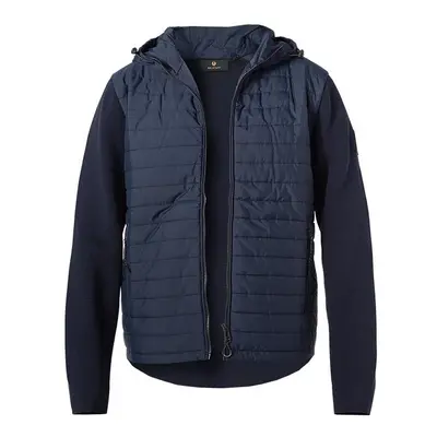 BELSTAFF Herren Jacke blau Mikrofaser unifarben