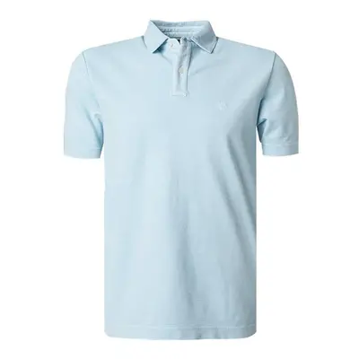 Marc O'Polo Herren Polo-Shirt blau Baumwoll-Piqué