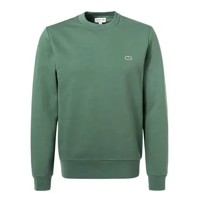 LACOSTE Herren Sweatshirt grün Baumwolle unifarben