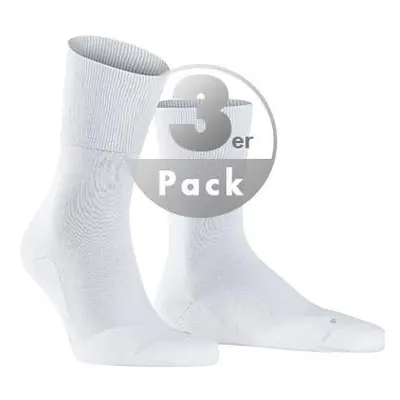 Falke Herren Socken weiß Baumwolle unifarben