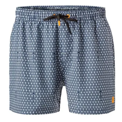 SAVE THE DUCK Herren Badeshorts blau Mikrofaser gemustert