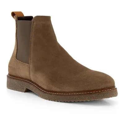 Marc O'Polo Herren Chelsea Boots braun Veloursleder