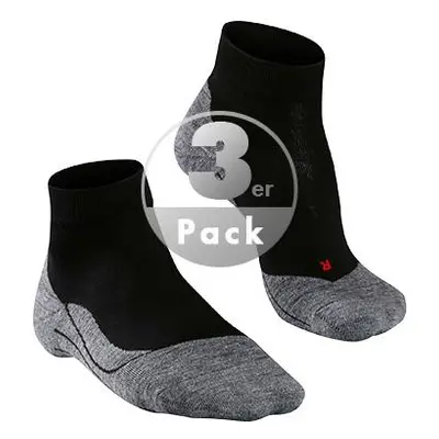 Falke Herren Socken schwarz Mikrofaser unifarben