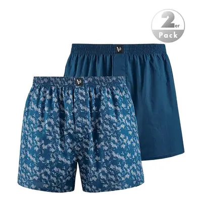 Bruno banani Herren Boxershorts blau Baumwolle unifarben