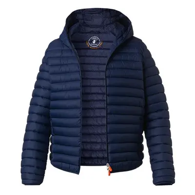 SAVE THE DUCK Herren Steppjacke blau Mikrofaser unifarben