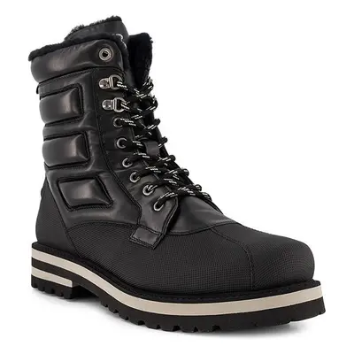 BOGNER Herren Schnürboots schwarz Glattleder