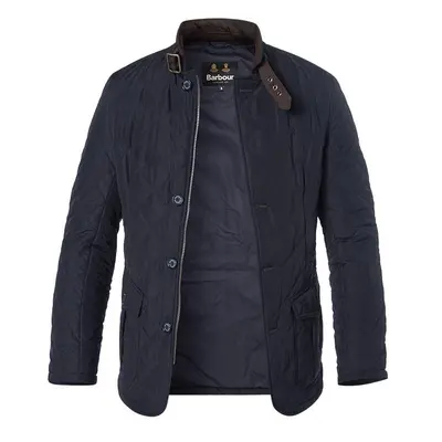 Barbour Herren Steppjacke blau Mikrofaser unifarben