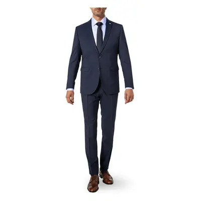 CG Herren Anzug blau Schurwoll-Stretch