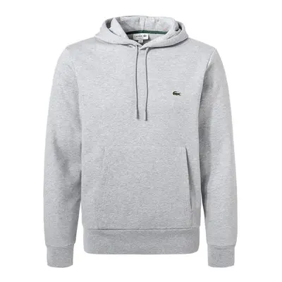 LACOSTE Herren Hoodie grau Baumwolle unifarben