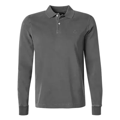 Marc O'Polo Herren Polo-Shirt grau Baumwoll-Jersey unifarben