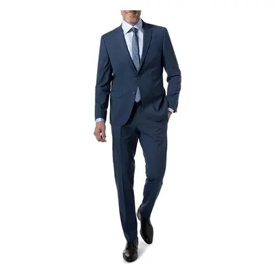 HECHTER PARIS Herren Anzug blau Schurwoll-Stretch