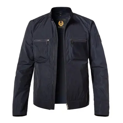 BELSTAFF Herren Jacke blau Mikrofaser unifarben