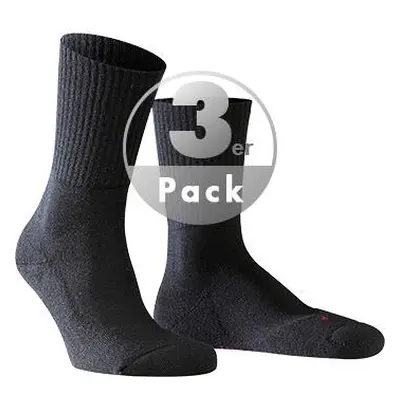 Falke Herren Socken schwarz Schurwolle