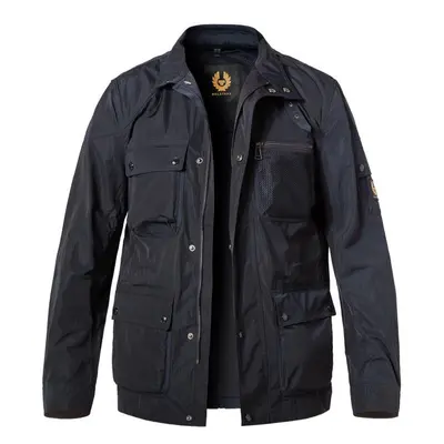 BELSTAFF Herren Jacke blau Mikrofaser unifarben