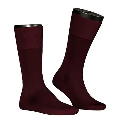 Falke Herren Socken rot Seide unifarben