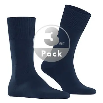 Falke Herren Socken blau Baumwolle unifarben